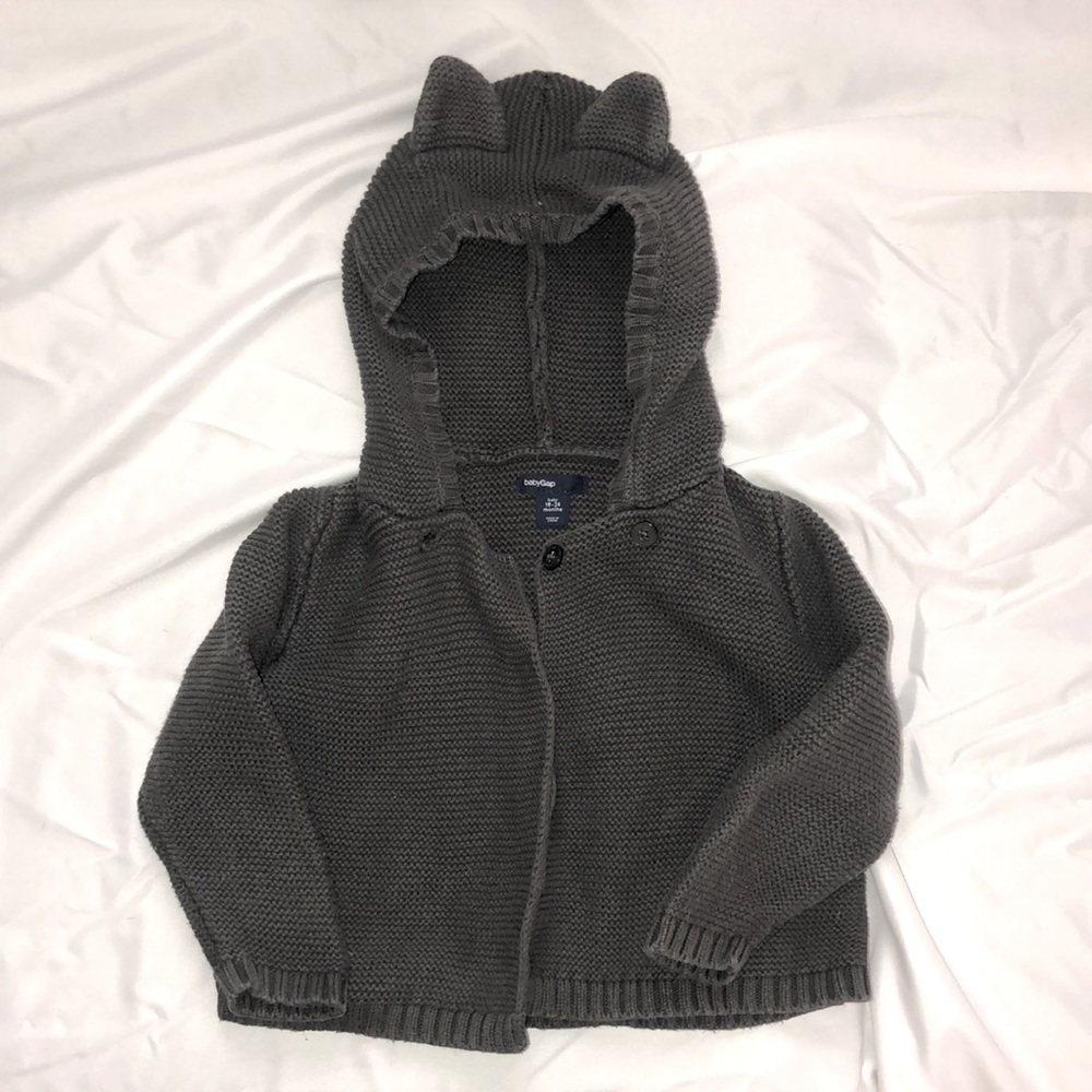 24m Grey Knit Sweater